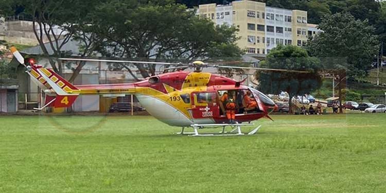 Em Itabira Idoso De Anos Transferido De Helic Ptero Para Belo