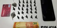 TRÁFICO DE DROGAS Polícia Militar prende homem de 20 anos com cocaína e maconha durante cavalgada