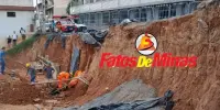 SUSTO NA OBRA Barranco desaba e deixa operário soterrado em obra pública