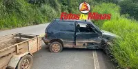 EM ITABIRA Acidente entre dois veículos complica trânsito na MGC-120; Veja Vídeo