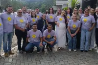 Equipe da Câmara de São Gonçalo participa de passeata da campanha Maio Laranja em defesa das crianças e adolescentes