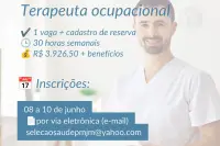 Prefeitura de João Monlevade abre processo seletivo para terapeuta ocupacional
