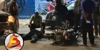 Motociclista fica ferido após colisão com caminhonete S10 no bairro Praia; Veja Vídeo