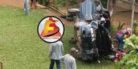 Grave acidente deixa uma pessoa morta e duas feridas após carro cair de ribanceira; Veja Vídeo