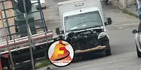 Colisão entre dois caminhões deixa veículo com a frente destruída em Itabira; Veja Vídeo