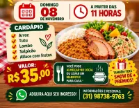 Solidariarte promove Almoço Solidário no dia 8 de novembro em João Monlevade