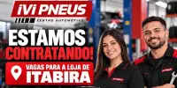 IVI PNEUS CENTRO AUTOMOTIVO divulgou novas oportunidades de trabalho nesta sexta-feira (8)