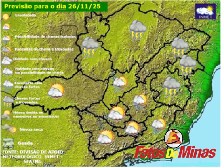 PREVISÃO DO TEMPO Confira a previsão do tempo em Minas Gerais para ...